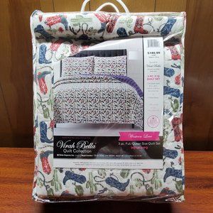 Virah Bella 3pc f/q quilt set